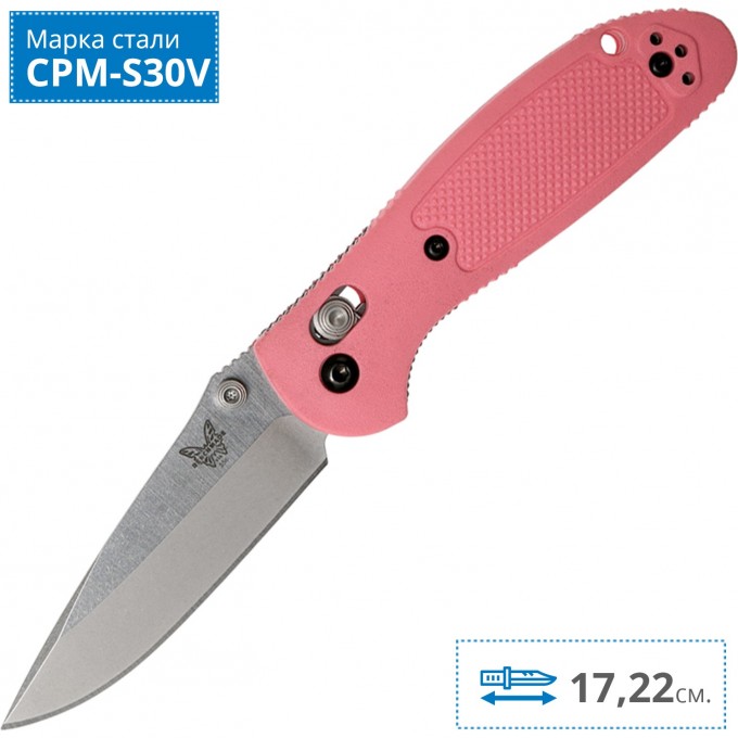 Нож BENCHMADE 556-PNK-S30V MINI GRIPTILIAN BM556-PNK-S30V Нож BENCHMADE 556-PNK-S30V MINI GRIPTILIAN BM556-PNK-S30V